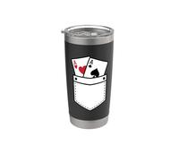 Pocket Rockets As Poker Gobelet isotherme en acier inoxydable double paroi