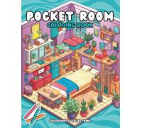 Pocket Room Coloring Book: Adorable, Tiny, Cozy, & Peaceful Rooms To Color For Stress Relief And Relaxation (Hygge Place Coloring Books)