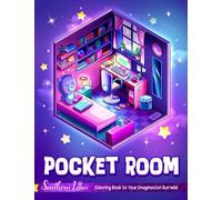 Pocket Room Coloring Book: Tiny Illustrations Of Miniature And Cozy Rooms, Art Lovers Gifts For Adults Teens Girls, Mini Home Colored Papers To Provide Relaxation And Creativity