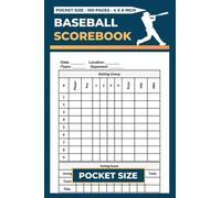 pocket size Baseball Scorebook: Game Record Log Book | Score Tracking Notebook | 100 Pages