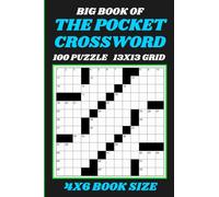Pocket Size Crossword Puzzle Book - 100 Small 13x13 Crosswords for Adults: Mini Crossword Puzzle Book with Fun and Compact Brain Games Anywhere