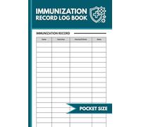 Pocket Size Immunization Record Log Book: Vaccination & Booster Shot Tracker | Pocket-Size 4 x 6 Inches Vaccine Tracker for Kids, Adults, and Families