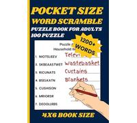 Pocket Size Word Scramble Puzzle Book for Adults - 100 Fun Jumble Word Challenges: Small 4X6 Mini Anagram Puzzle Book - Relaxing and Portable Brain Games Anytime, Anywhere