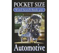 Pocket Size Word Search Books 4x6 Automotive: Easy, Mini, Small Travel Compact Size, about Automobile, Vehicle Classic cars and More | 4x6 inches, 110 ... Gift for Vacations, Holidays and Free Times