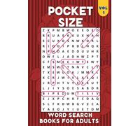 Pocket Size Word Search Books for Adults: 4x6, 102 Puzzles Large font- Easy,Small, Mini,Compact,Travel Size Word Search Puzzle Books for Adults & Kids.