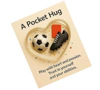 Pocket Sports Hug - Mini symbole en tissu en forme de cœur, rappel de moral, accessoire de carte de pensée d' d'équipe, support d'encouragement personnel | Pour la préparation du jeu, les