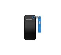 Pocket - SSD - 2 To - porte-clé avec attachement à câble - externe (portable) - M.2 - USB 3.2 Gen 2 (USB-C connecteur) - Noir/bleu