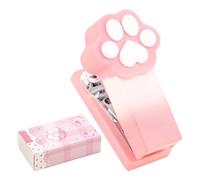 Pocket Staplers - ABS Cat Claw Cute Mini Paper Stitcher 6.8x4.3x3.2cm Lightweight Desktop Tool, 2-15 Sheet Capacity | Handy Stapler for Students Office Classroom Study Travel Gift Supplies