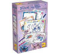 Lisciani – Jeu Disney Stitch Pocket Drawing School – Cahier poche mini ardoises et feutres dès 3 ans