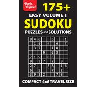 Pocket Sudoku Books For Adults: 175+ Easy Puzzles, Volume 1, includes Solutions | Compact 4x6 Travel-Friendly Size