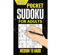 Pocket Sudoku for Adults Medium to Hard: 180 Travel-Size Puzzles for On-the-Go Fun | Train, Plane, and Commute Entertainment