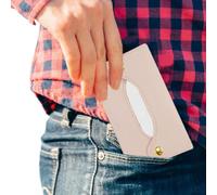 Pocket Tissue Holder - Small Pocket Paper Towel Cover, Portable Napkin Pouch Case, Reusable Tissue Holder Bag | Modern PU Leather Tissues Pouch | and Stylish Car Paper Storage Bag for Home The-