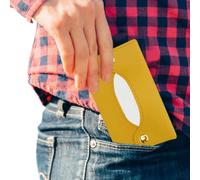 Pocket Tissue Holder - Small Pocket Paper Towel Cover, Portable Napkin Pouch Case, Reusable Tissue Holder Bag | Modern PU Leather Tissues Pouch | and Stylish Car Paper Storage Bag for Home The-