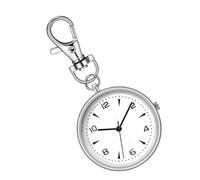 Pocket Watch, Decorative Watch, Stainless Steel Portable Unisex Quiet Clock, Stylish and Compact Design, Ideal for Outdoor, Workplace, Home, Travel, Men, Women, and Everyday Use, 8.2x4x0.7cm