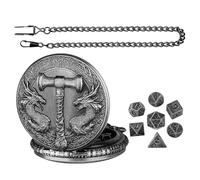 Pocket Watch Dice, Cube Montre de poche - Petits cubes avec boîtier de montre de poche vintage | Accessoires de jeu de société gothique pour fêtes - réunions familiales