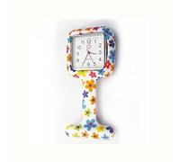 Pocket Watches Portable Pocket Watches Women Silicone Square Nurse Watch Clip-on Brooch Pins Pocket Quartz Movement Nurse Watch for Woman Men's Women's (Color : G) (D)