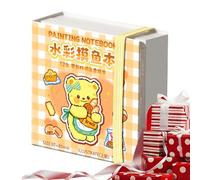 Pocket Watercolor Kit, Portable Painting Tools, Cartoon Portable Painting Tools with Watercolor Set, Pocket Water Color Paint Set with Brushes, Paintings Accessories, Paint Kit for Trip Home Craft Use