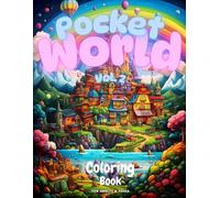 Pocket World Coloring Book Vol. 2 - Imaginative Escapes for Adults & Teens: 125 All-New Surreal Worlds, Miniature Cities & Magical Realms to Color Anywhere