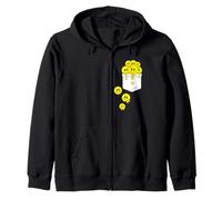 Pocket Yellow Smile Faces Melting Happiness Graphic Designs Sweat à Capuche