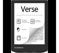 PocketBook Verse PB629-M-WW Liseuse 6" E Ink Carta 758x1024 8Go MicroSD 128Go max, CPU 1GHz Dual Core, Linux, USB Type-C Noir/Argent