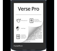 PocketBook Verse Pro - Liseuse tactile E Ink Carta 6" 1072x1448 16Go Noir/Bleu - RAM 512Mo, CPU 1GHz Dual-Core, WiFi, Bluetooth 4.0, Linux 3.10.65