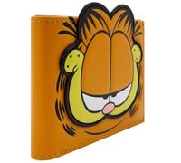 PocketGear Chat de Dessin animé Paresseux Aimant Les lasagnes déteste Les lundis Portefeuille Bi-Fold Porte-ID & Cartes, Orange