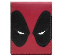 PocketGear Dead Pool Effort Maximum Gros Plan! Masque d'Anti-Héros Portefeuille Bi-Fold Porte-ID & Porte-Cartes, Rouge