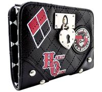 PocketGear Harley My Puddin Loves Me Quinn Porte-Monnaie/Portefeuille Clutch Poche à Pièces et Porte-Cartes, Noir