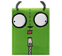PocketGear Invader Alien Zim Venant de la Planète Irk Gros Plan sur Le Visage Portefeuille Bi-Fold Porte-ID & Cartes, Vert
