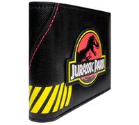 PocketGear Jurassic Adventure Isla Nublar Park T-Rex Emblem Portefeuille Bi-Fold ID & Porte-Cartes, Noir
