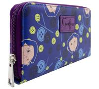 PocketGear Other World Film Boutons pour Les Yeux Capture Ton Âme Porte-Monnaie/Portefeuille Clutch Poche à Pièces & Porte-Cartes, Bleu