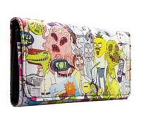 PocketGear Rick & Acolyte Morty Scary Terry et Autres Portefeuille Porte-Monnaie/Portefeuille Tri-Fold Poche à Pièces & Porte-Carte, Blanc