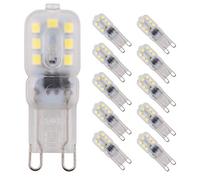 Pocketman 10 paquets 2W 14x2835 Dimmable G9 Ampoules Led,Led économie d'énergie Ampoules,Blanc Froid 6000k,150 Lumens, Équivalent à l'ampoule halogène de 20W,AC 220-240V,360°Angle de faisceau