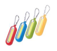 POCKETMAN 4 paquets de 4 couleurs mini lampe de poche portable cob led lumière de randonnée piles aaa avec porte-clés pour la randonnée, le camping, l'éclairage d'urgence en plein air