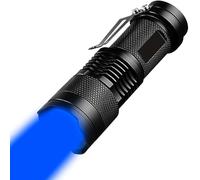 POCKETMAN Lampe de poche haute performance avec 3 modes, zoomable, grand angle à faisceau haut, haute luminosité, mise au point réglable pour l'astronomie, la pêche, la chasse, l'observation nocturne