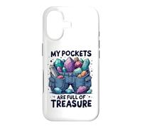Pockets are Full of Treasure Rockhounding Passion Géologie Coque pour iPhone 17