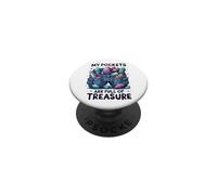 Pockets are Full of Treasure Rockhounding Passion Géologie PopSockets PopGrip Adhésif