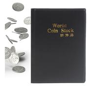 Pockets Coin Collection Album - 120 grilles - Organiseur de rangement pour pièces de moins de 25 mm | COICN Collector Book pour classes d'histoire Museum Display School Project Cultural Preservation R