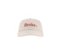 Pockies Casquette 'Broke' beige / rouge, Taille 55-60