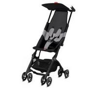 Poussette GB Pockit Air All-Terrain Velvet Noir - Poussette Canne - Doubles Roues - Poids 15-36 kg