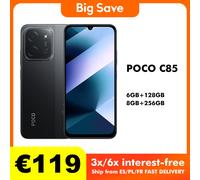 POCO C85 6GB/128GB 8GB/256GB NFC Version mondiale Smartphone 50MP caméra 6000mAh batterie Noir
