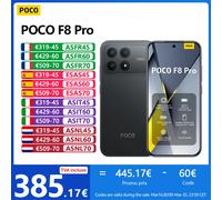 POCO F8 Pro Argent 12 GO + 512 GO - Snapdragon® 8 Elite de pointe, Écran AMOLED HyperRGB POCO 120 Hz 6,59""