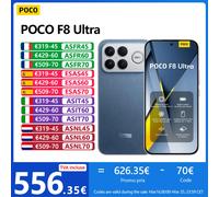 POCO F8 Ultra 5G,NFC,Écran AMOLED 120Hz 6.9",Capteur 50 Mpx Light Fusion 950 avec OIS,6500 mAh Batterie,IP68 Black