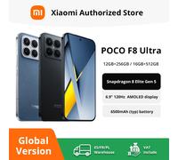 POCO F8 Ultra Smartphone Snapdragon 8 Elite Gen 5 6500mAh 6.9 "120Hz POCO Hyper RGB AMOLED écran prend en charge NFC Black
