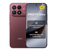 POCO F9 Ultra 5G, Smartphone 16+1 to, Rouge, Batterie 8050 mAh, Charge 100W | Snapdragon® 8 Elite Gen 5, VisionBoost D8, écran AMOLED 6,9", appareil photo IA 200 MP, Gorilla® Glass 7i