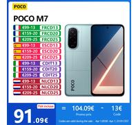 Smartphone - XIAOMI - POCO M7 - 6 Go RAM - 128 Go Stockage - Batterie 7000 mAh