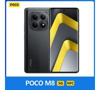 POCO M8 5G,NFC,Snapdragon® 6 Gen 3,Écran Flow AMOLED 6.77" 120 Hz,50 MP Caméra,5520 mAh,IP65 Black