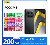 POCO M8 5G,NFC,Snapdragon® 6 Gen 3,Écran Flow AMOLED 6.77" 120 Hz,50 MP Caméra,5520 mAh,IP65 Black