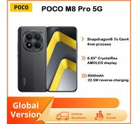 Poco M8 Pro 5G, version mondiale, smartphone avec processeur Snapdragon 7S Gen 4, écran 6,83 pouces 1,5K 120 Hz, batterie 6500 mAh, chargeur 100 W, NFC Green
