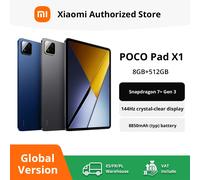 POCO Pad X1 Version mondiale Snapdragon 7 + Gen 3 tablette CPU octa-core 8850mAh 13MP caméra 11.2 "3.2K affichage 144Hz GRIS